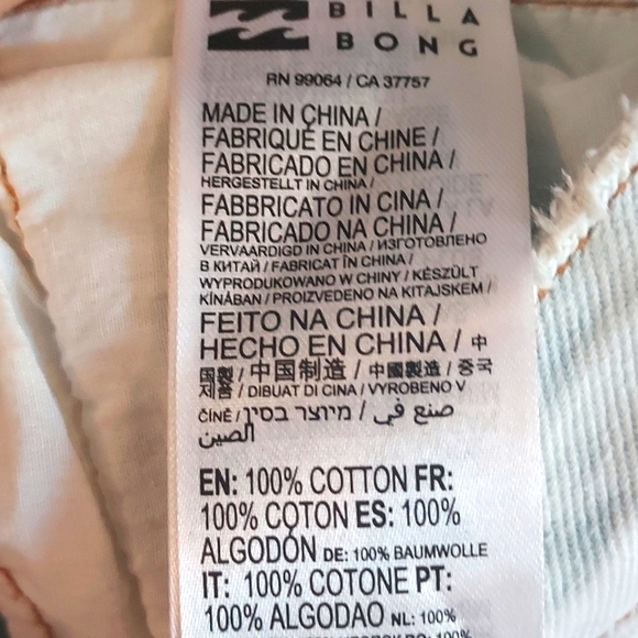 Billabong Jean shorts - Picture 6 of 6